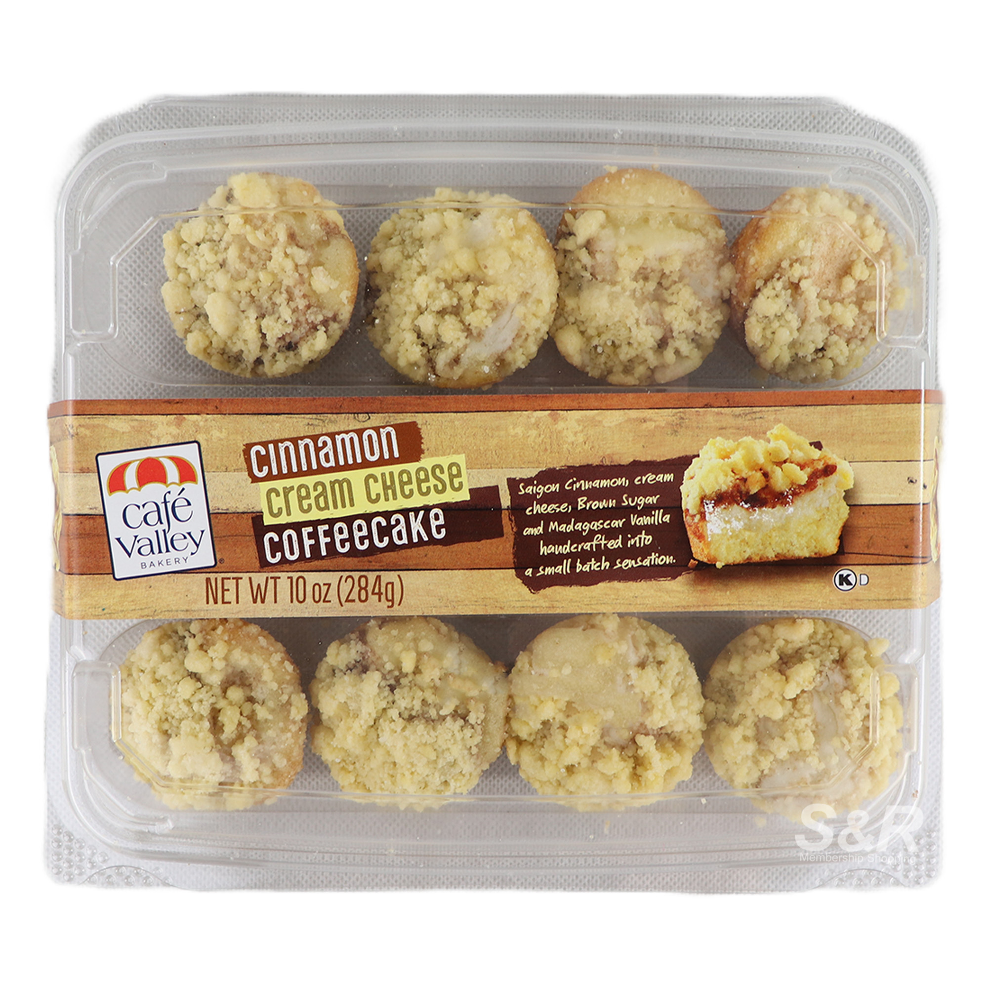 Cafe Valley Cinnamon Cream Cheese Coffeecake 284g Cafe Valley Cinnamon Cream Cheese Coffeecake 284g